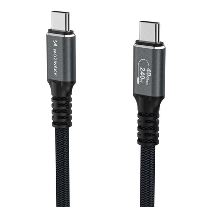 USB-C Data and Charging Cable - USB-C WZK WPS-UY42S, 240W, 2m, Black