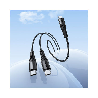 USB-C Ladekabel - 2 x USB-C HOCO X123, 10W, 1m, Schwarz