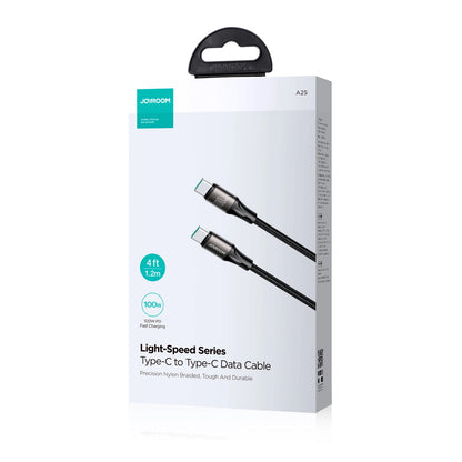 USB-C Daten- und Ladekabel - USB-C Joyroom S-A25 Light-Speed, 100W, 1.2m, Schwarz