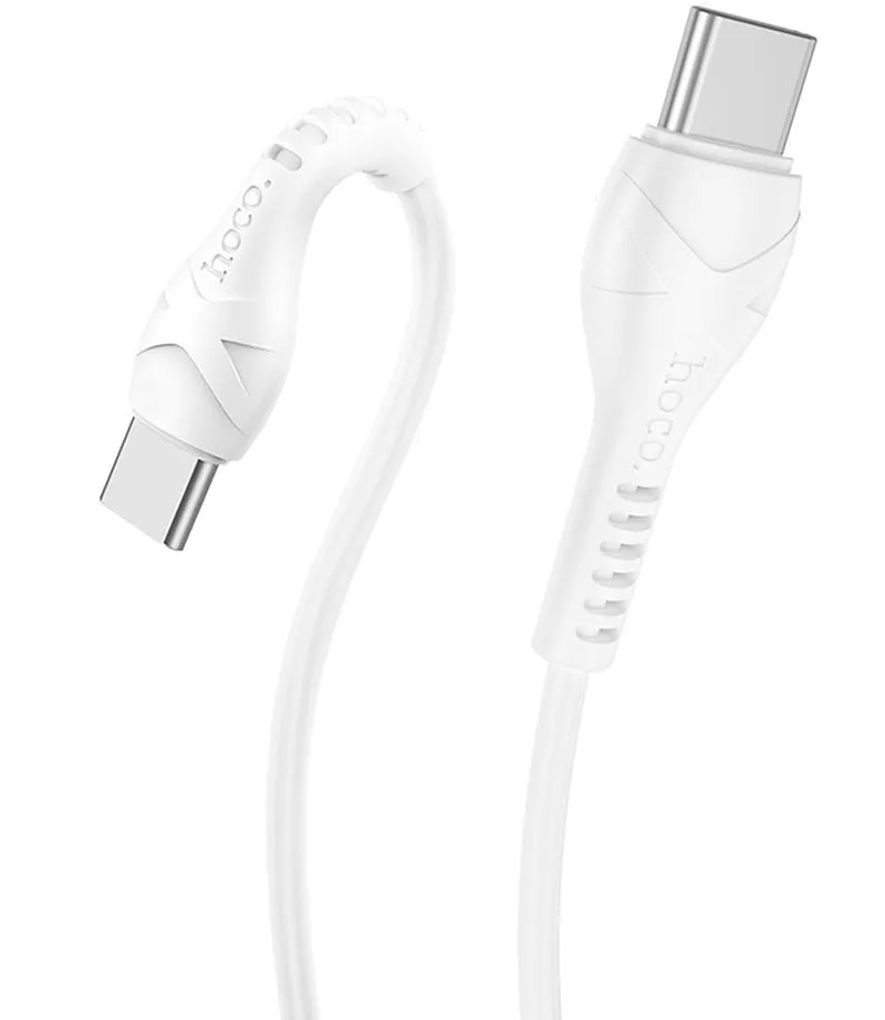 USB-C Data and Charging Cable - USB-C HOCO X37, 60W, 1m, White