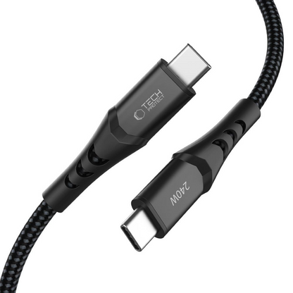 USB-C Daten- und Ladekabel - USB-C Tech-Protect UB11T Ultraboost, 240W, 2m, Schwarz
