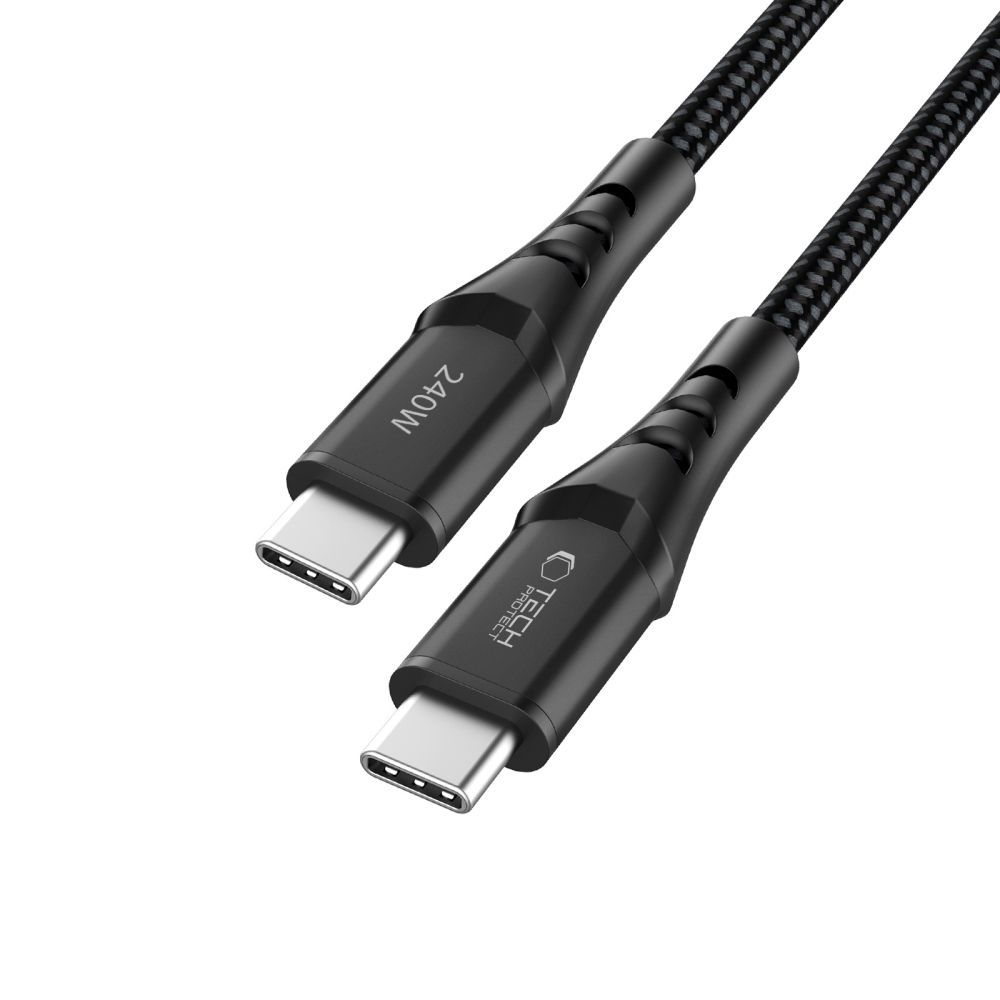 Daten- und Ladekabel USB-C - USB-C Tech-Protect UB11T Ultraboost, 240W, 1m, Schwarz