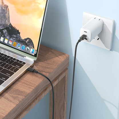 USB-C Daten- und Ladekabel - USB-C Borofone BX113 Lenny, 60W, 1m, Schwarz