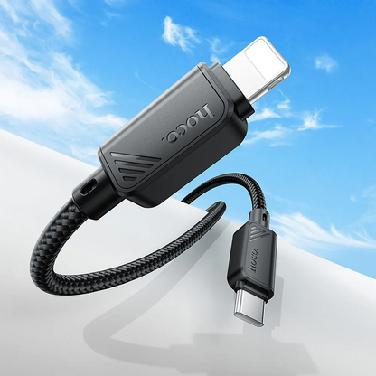 Daten- und Ladekabel USB-C - Lightning HOCO X113, 27W, 1m, Schwarz
