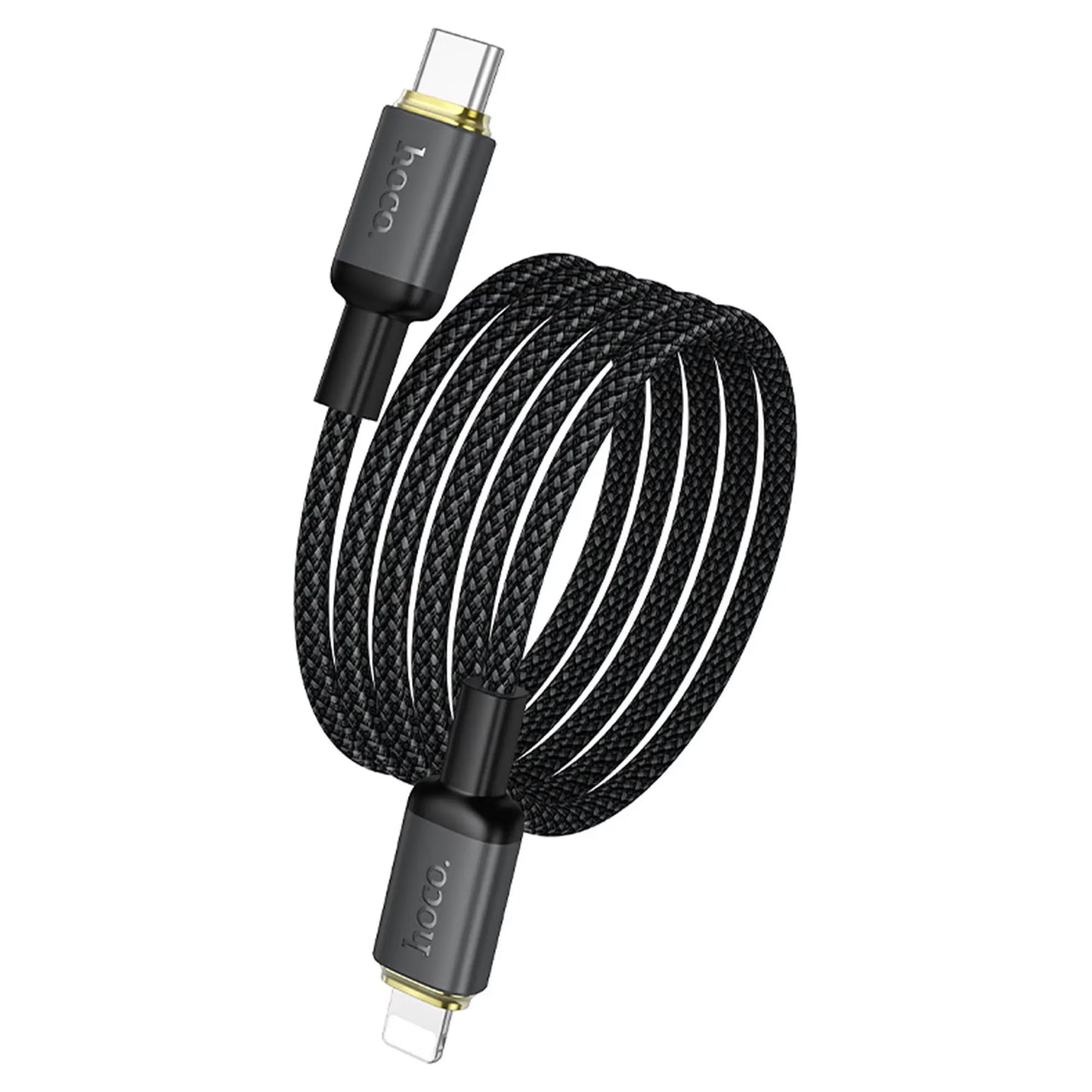 Daten- und Ladekabel USB-A - Lightning HOCO X128 Benefit, 12W, 1m, Schwarz