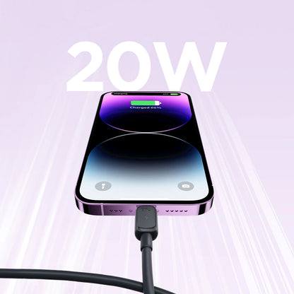 USB-C - Lightning Lade- und Datenkabel Joyroom A14, 20W, 1.2m, Schwarz
