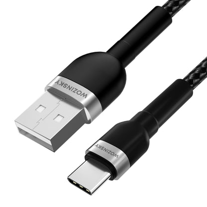 Daten- und Ladekabel USB-A - USB-C WZK WNBAC1, 20W, 1m, Schwarz