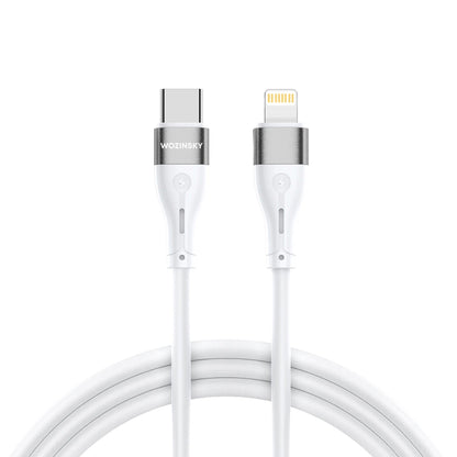 Daten- und Ladekabel USB-C - Lightning WZK WSTCL1, 27W, 1m, Weiß