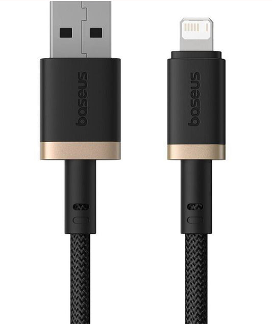 USB-A - Lightning Lade- und Datenkabel Baseus Dura Series, 18W, 2m, Gold P10377801U01-02