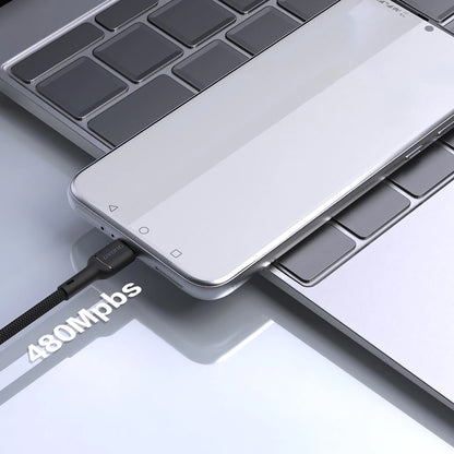 Daten- und Ladekabel USB-A - USB-C Dudao L9T, 100W, 1m, Schwarz