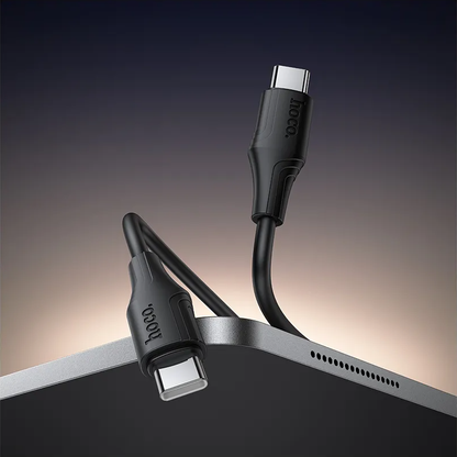 USB-C Daten- und Ladekabel - USB-C HOCO X124, 60W, 1m, Schwarz