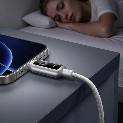 Daten- und Ladekabel USB-C - USB-C Joyroom S-A55 StarFlight Display, 100W, 1.2m, Weiß