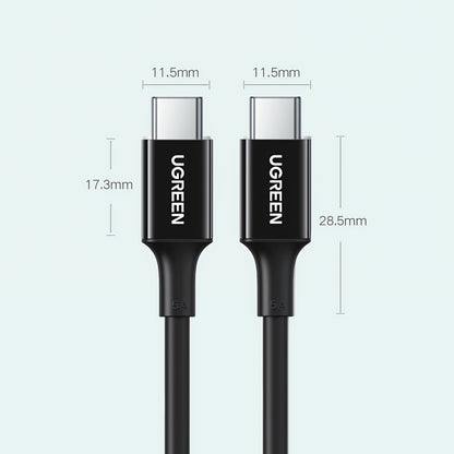 USB-C zu USB-C Daten- und Ladekabel UGREEN US300, 100W, 2m, Weiß