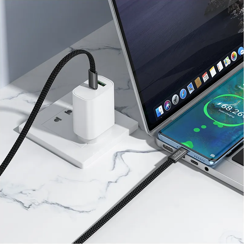 USB-C Daten- und Ladekabel - USB-C HOCO X125, 60W, 1m, Schwarz