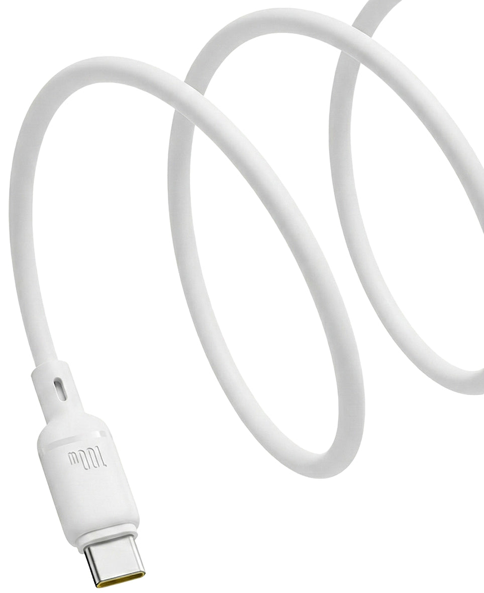 USB-C Daten- und Ladekabel - USB-C Baseus Silky, 100W, 1m, Weiß P10377704213-00