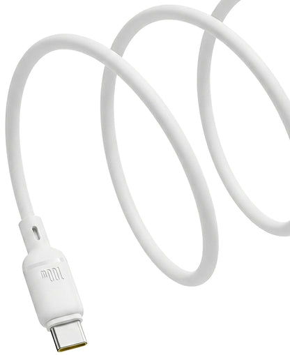 USB-C Daten- und Ladekabel - USB-C Baseus Silky, 100W, 1m, Weiß P10377704213-00