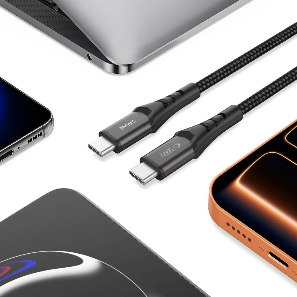 Daten- und Ladekabel USB-C - USB-C Tech-Protect UB11T Ultraboost, 240W, 1m, Schwarz