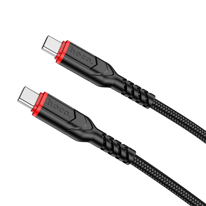 Daten- und Ladekabel USB-C - USB-C HOCO X59 Victory, 60W, 3m, Schwarz