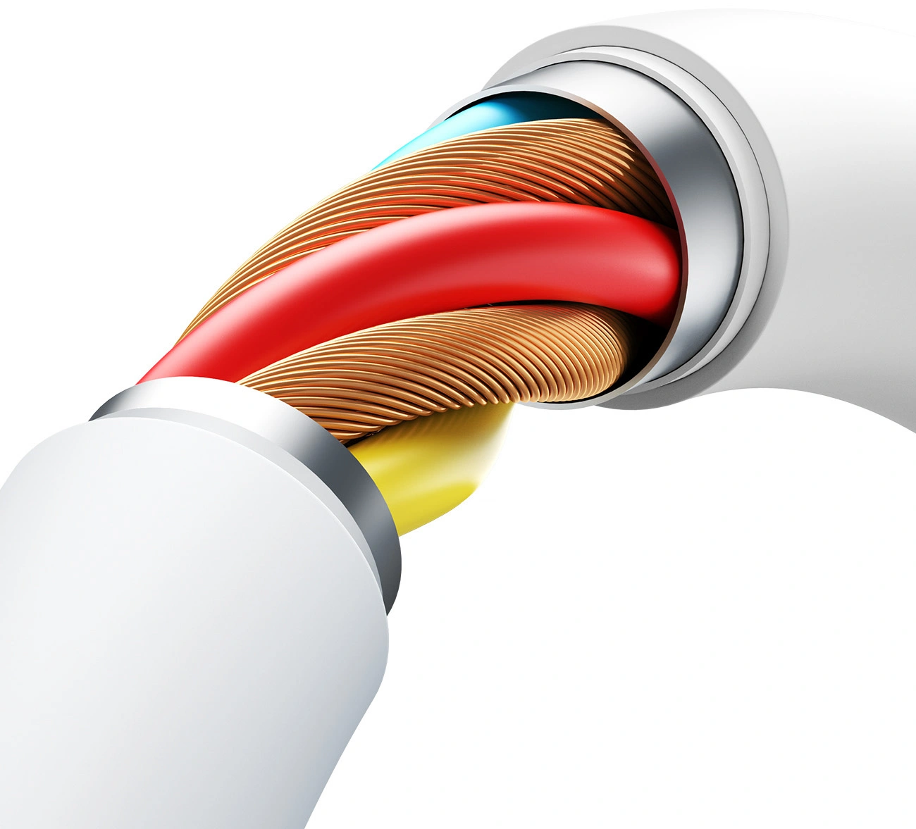 Daten- und Ladekabel USB-C - USB-C Joyroom S-A62 Lively, 60W, 1,2m, Weiß