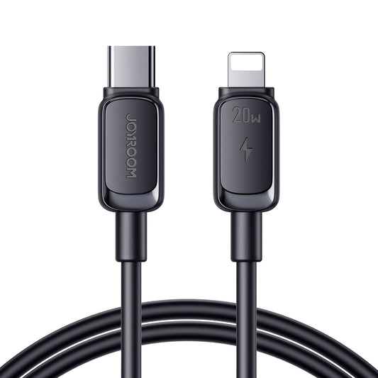 USB-C - Lightning Lade- und Datenkabel Joyroom A14, 20W, 1.2m, Schwarz
