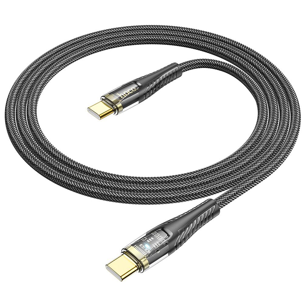 Daten- und Ladekabel USB-C - USB-C HOCO U121, 60W, 1.2m, Schwarz