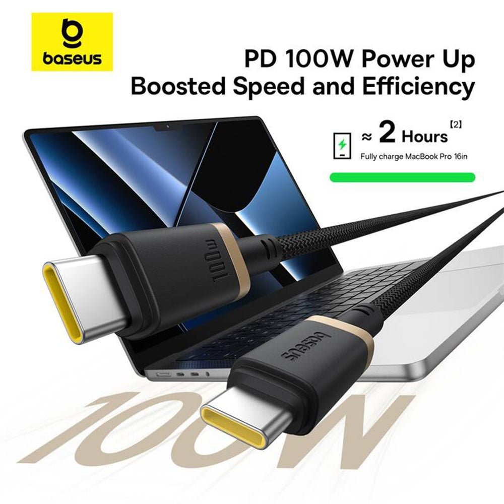 USB-C Data and Charging Cable - USB-C Baseus Dura Series, 100W, 2m, Gold P10377803U01-03
