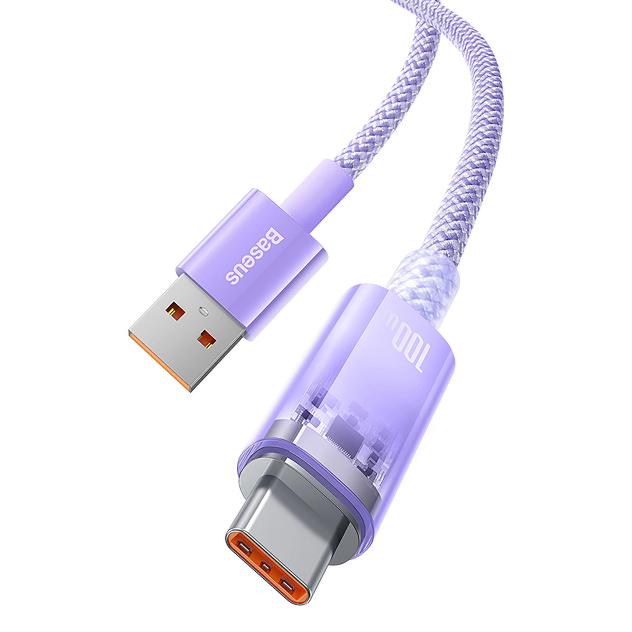 Daten- und Ladekabel USB-A - USB-C Baseus Explorer, 100W, 1m, Lila CATS010405