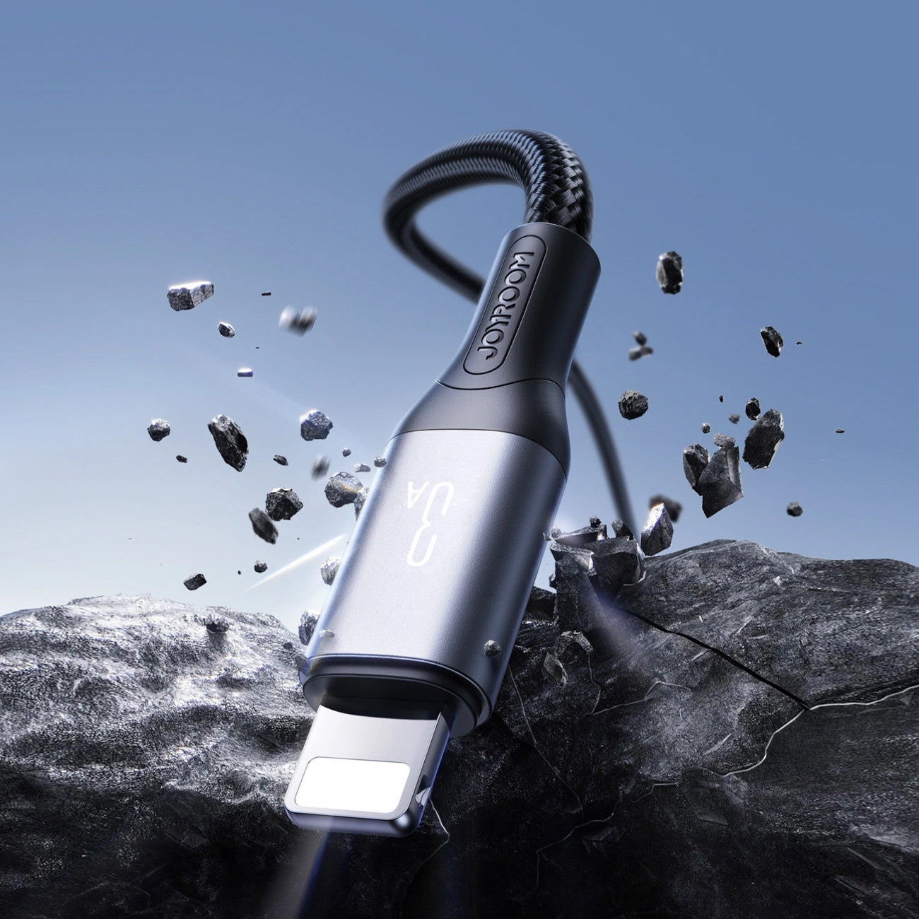 USB-A to Lightning Data and Charging Cable Joyroom S-A28 Flash, 18W, 2m, Black