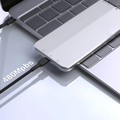 Daten- und Ladekabel USB-C - USB-C Dudao L9C, 65W, 1m, Schwarz