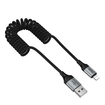 USB-A to Lightning Data and Charging Cable HOCO X121, 27W, 1.5m, Black