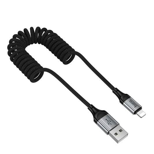 USB-A - Lightning Daten- und Ladekabel HOCO X121, 27W, 1,5m, Schwarz