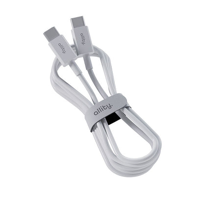USB-C Daten- und Ladekabel - USB-C Allity. AUC-03, 100W, 2m, Weiß