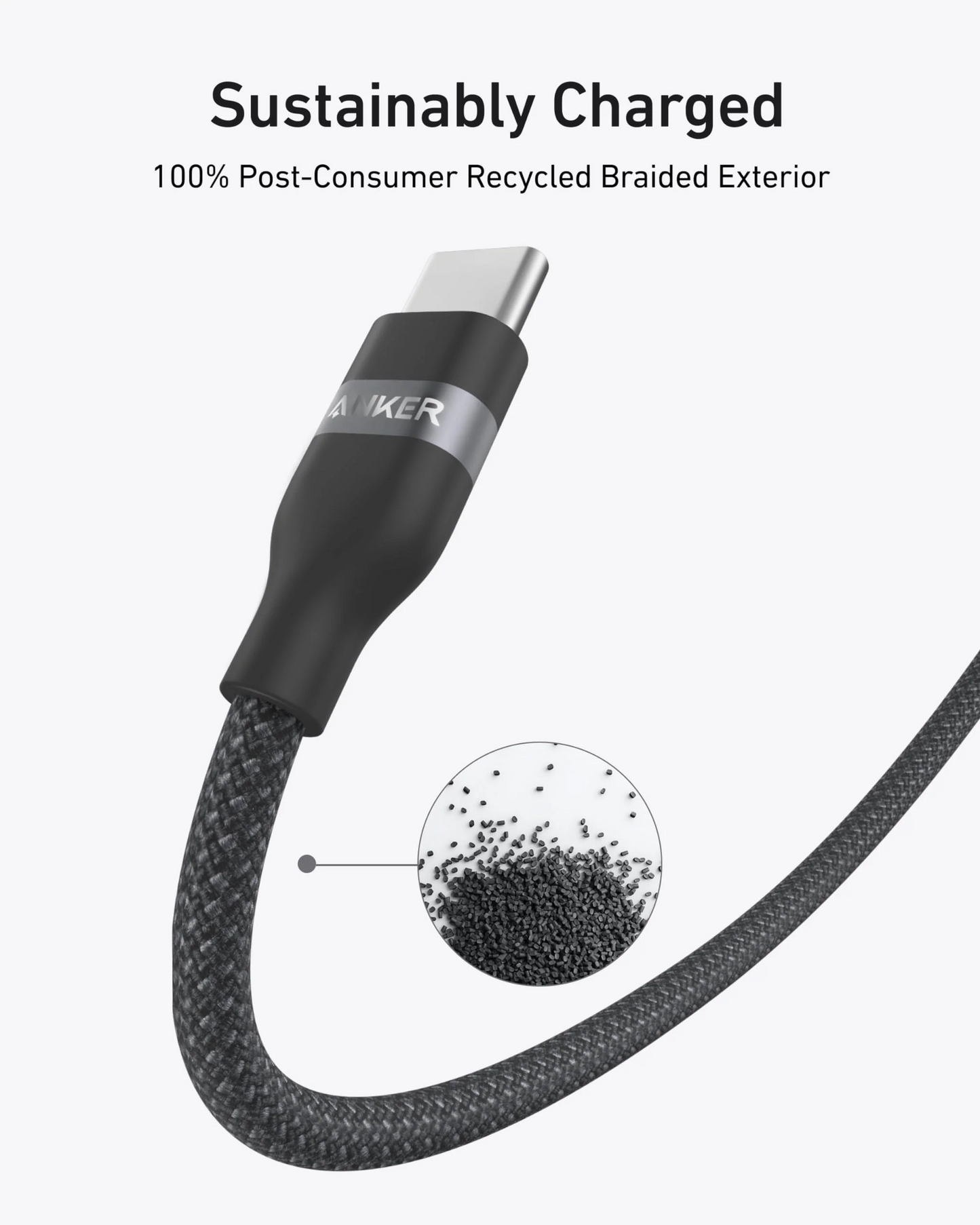 USB-C Daten- und Ladekabel - USB-C Anker, 240W, 1.8m, Schwarz A82E2H12