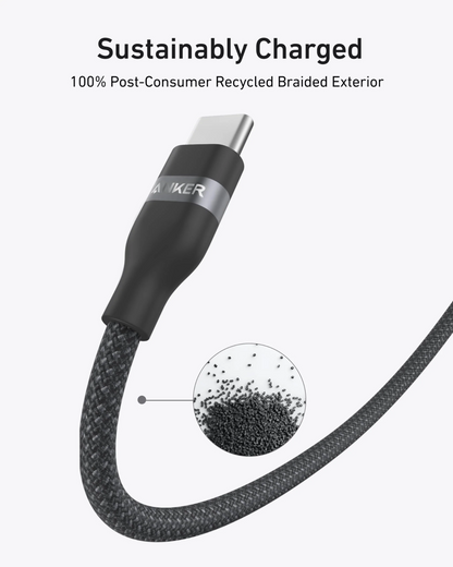 USB-C Daten- und Ladekabel - USB-C Anker, 240W, 1.8m, Schwarz A82E2H12