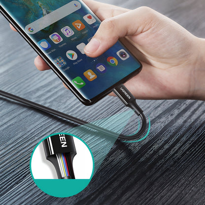 USB-C zu USB-C Daten- und Ladekabel UGREEN US300, 100W, 2m, Weiß