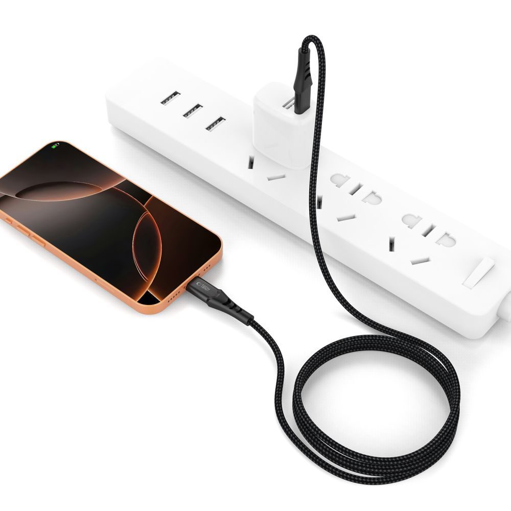 Daten- und Ladekabel USB-C - USB-C Tech-Protect UB11T Ultraboost, 240W, 1m, Schwarz