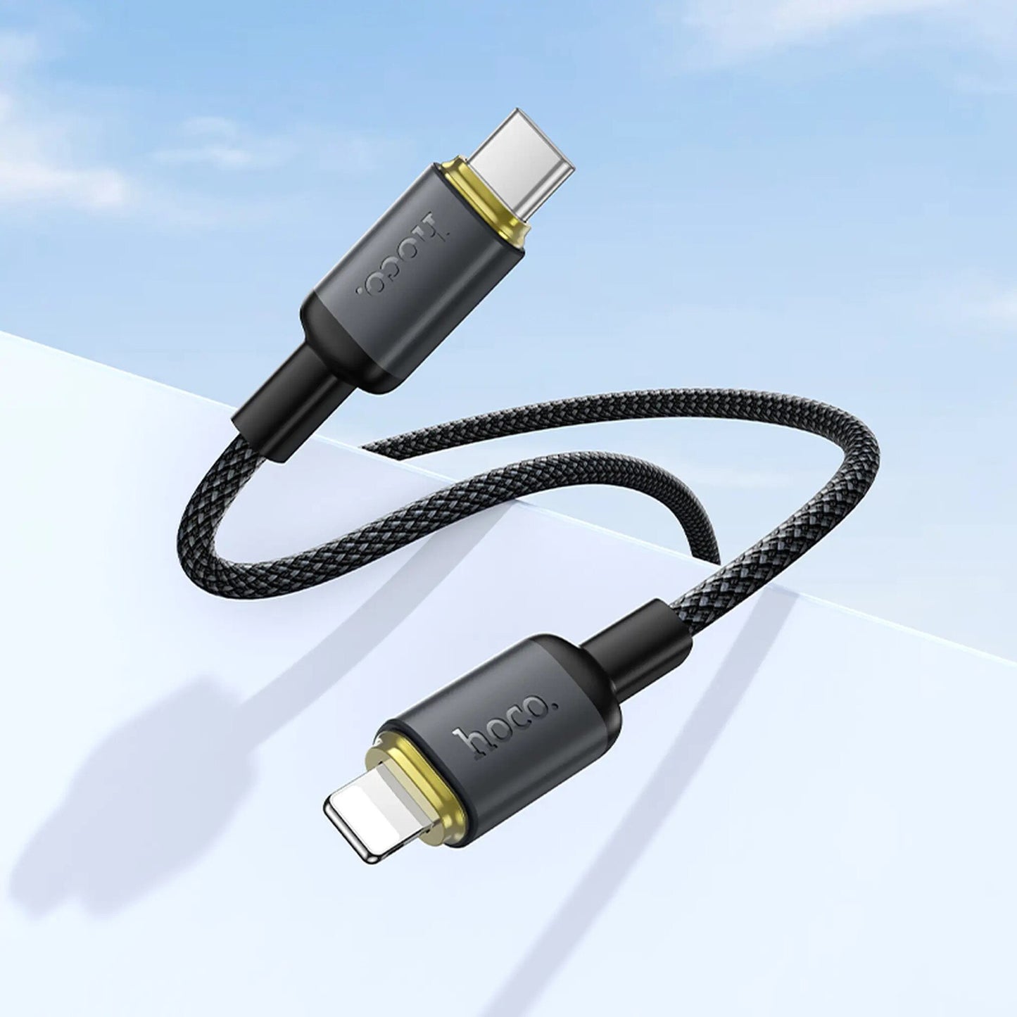 Daten- und Ladekabel USB-A - Lightning HOCO X128 Benefit, 12W, 1m, Schwarz