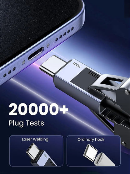 USB-C Daten- und Ladekabel - USB-C UGREEN L512, 100W, 3m, Grau