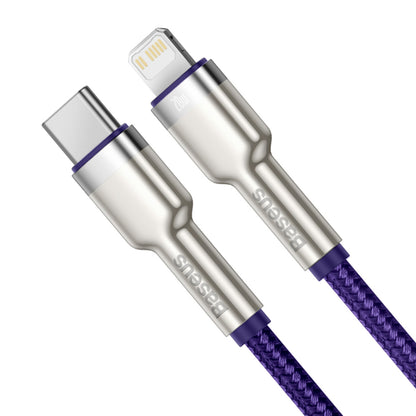 USB-C - Lightning Lade- und Datenkabel Baseus Cafule Metal Series, 20W, 1m, Lila CATLJK-A05