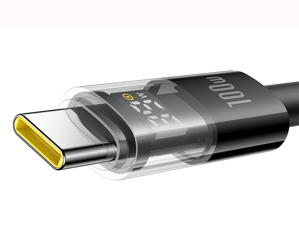 Daten- und Ladekabel USB-A - USB-C Baseus Display 2, 100W, 2m, Schwarz P10382701111-00