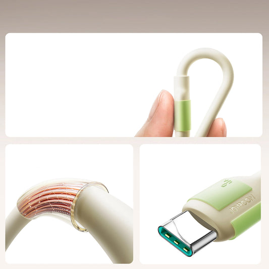 Daten- und Ladekabel USB-A - USB-C Joyroom S-A53, 30W, 2m, Beige