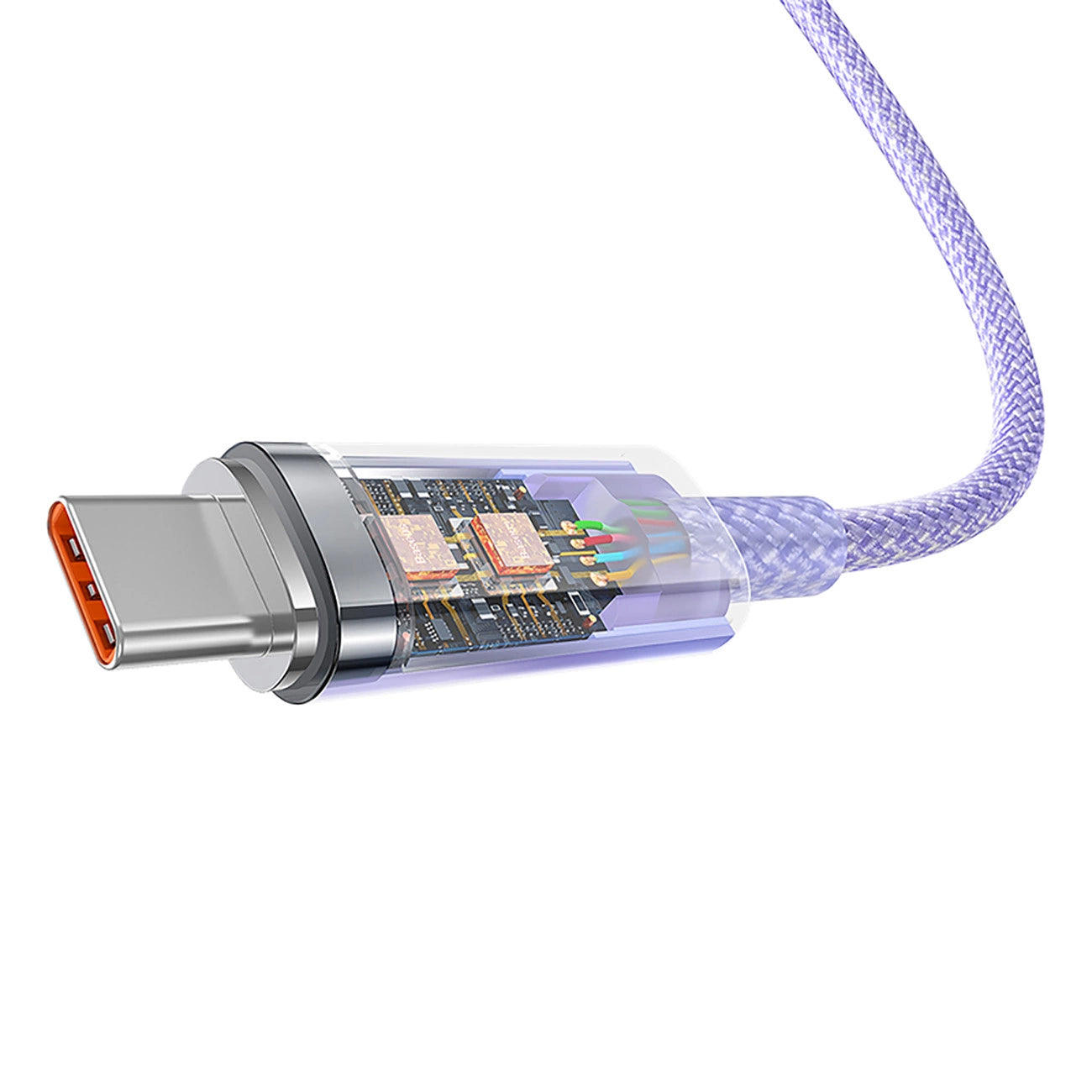 Daten- und Ladekabel USB-A - USB-C Baseus Explorer, 100W, 1m, Lila CATS010405