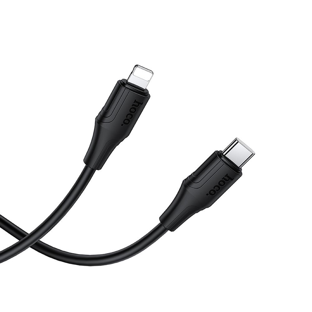 USB-C - Lightning Daten- und Ladekabel HOCO X124, 27W, 1m, Schwarz