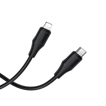 USB-C - Lightning Daten- und Ladekabel HOCO X124, 27W, 1m, Schwarz