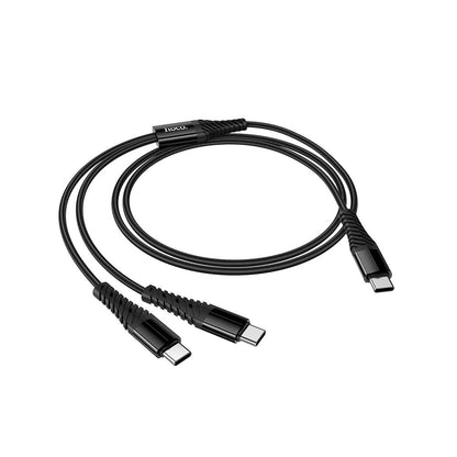 USB-C Ladekabel - 2 x USB-C HOCO X123, 10W, 1m, Schwarz