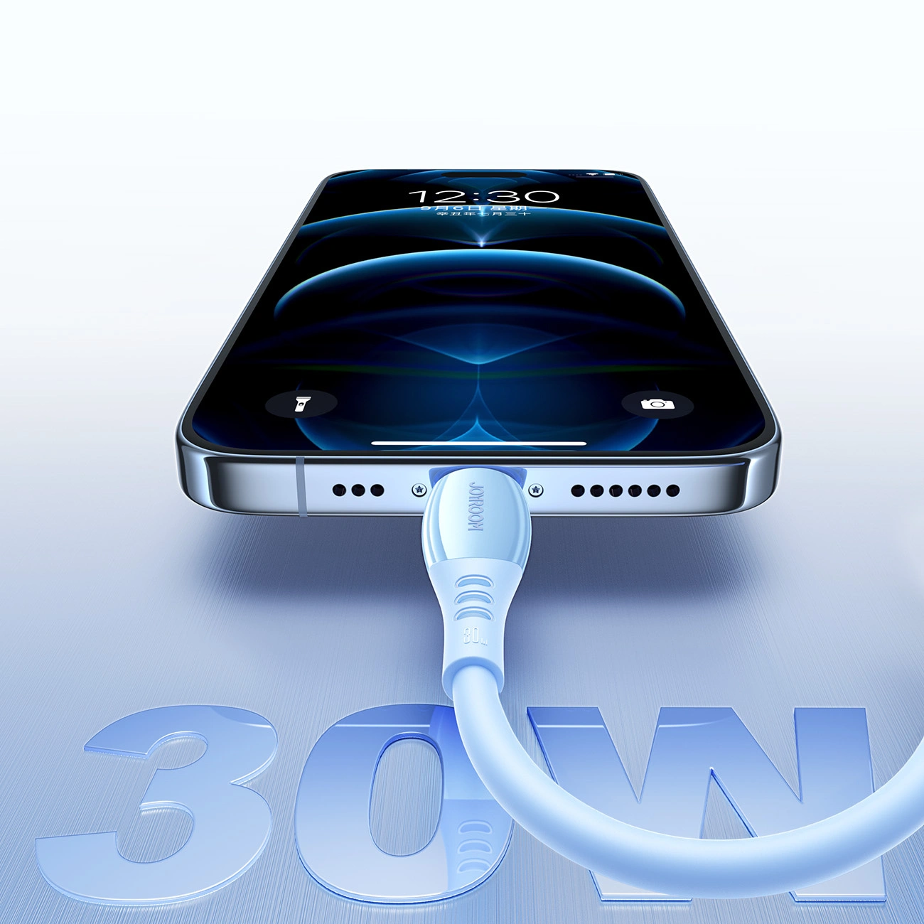 Daten- und Ladekabel USB-C - Lightning Joyroom S-A59 Vibrant, 30W, 1,2m, Blau