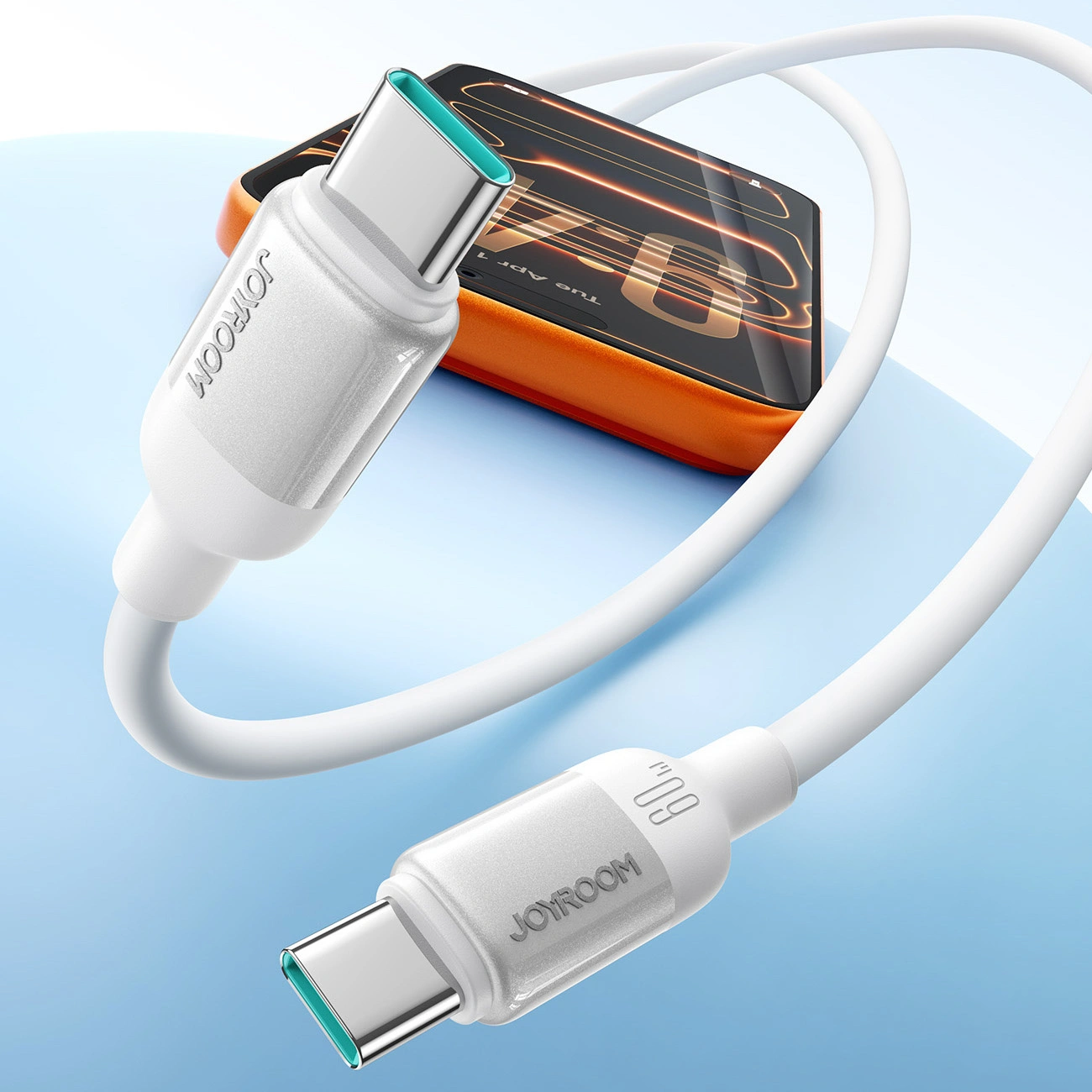Daten- und Ladekabel USB-C - USB-C Joyroom S-A62 Lively, 60W, 1,2m, Weiß