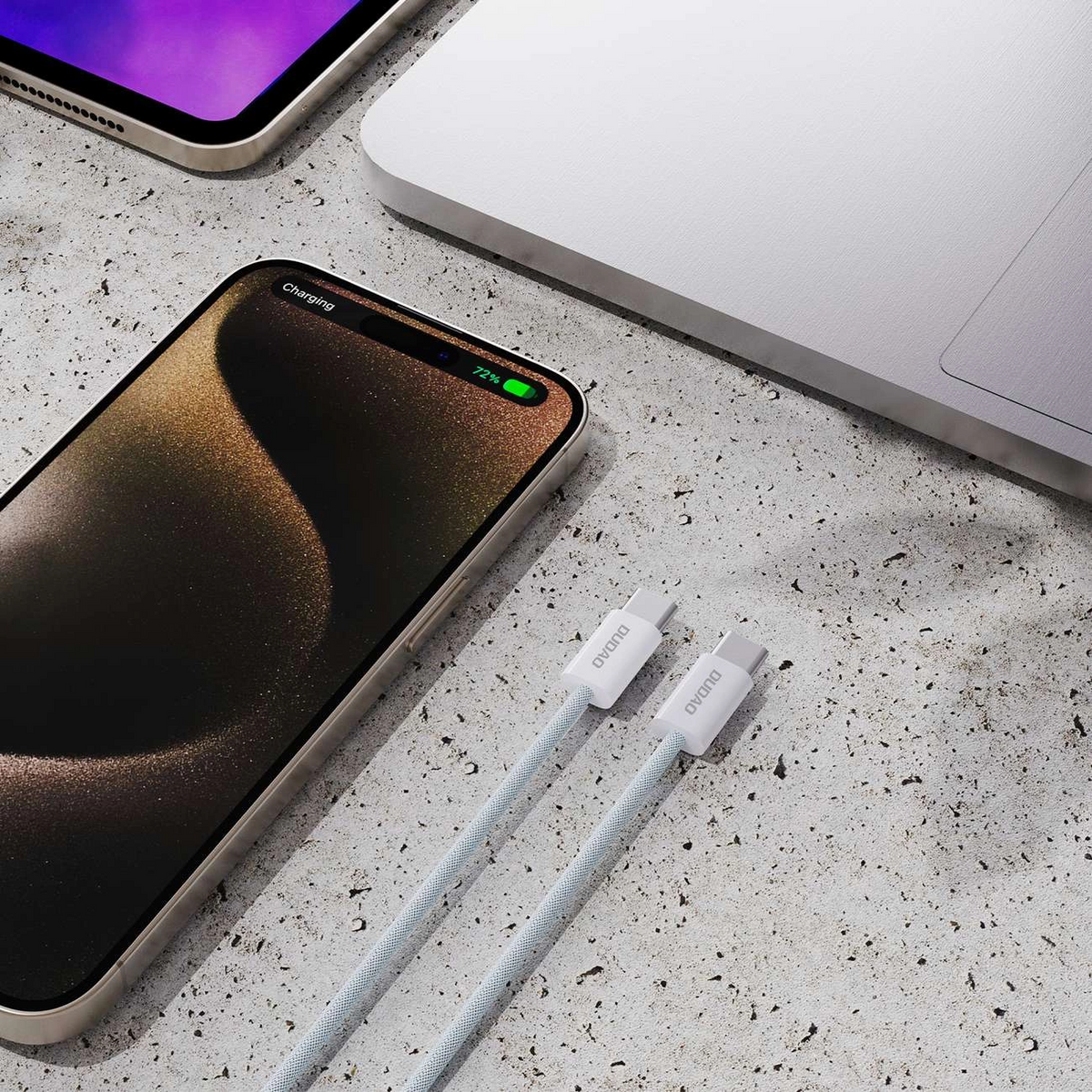 Daten- und Ladekabel USB-C - USB-C Dudao L6C, 30W, 1m, Blau