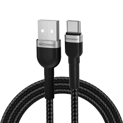 Daten- und Ladekabel USB-A - USB-C WZK WNBAC1, 20W, 1m, Schwarz