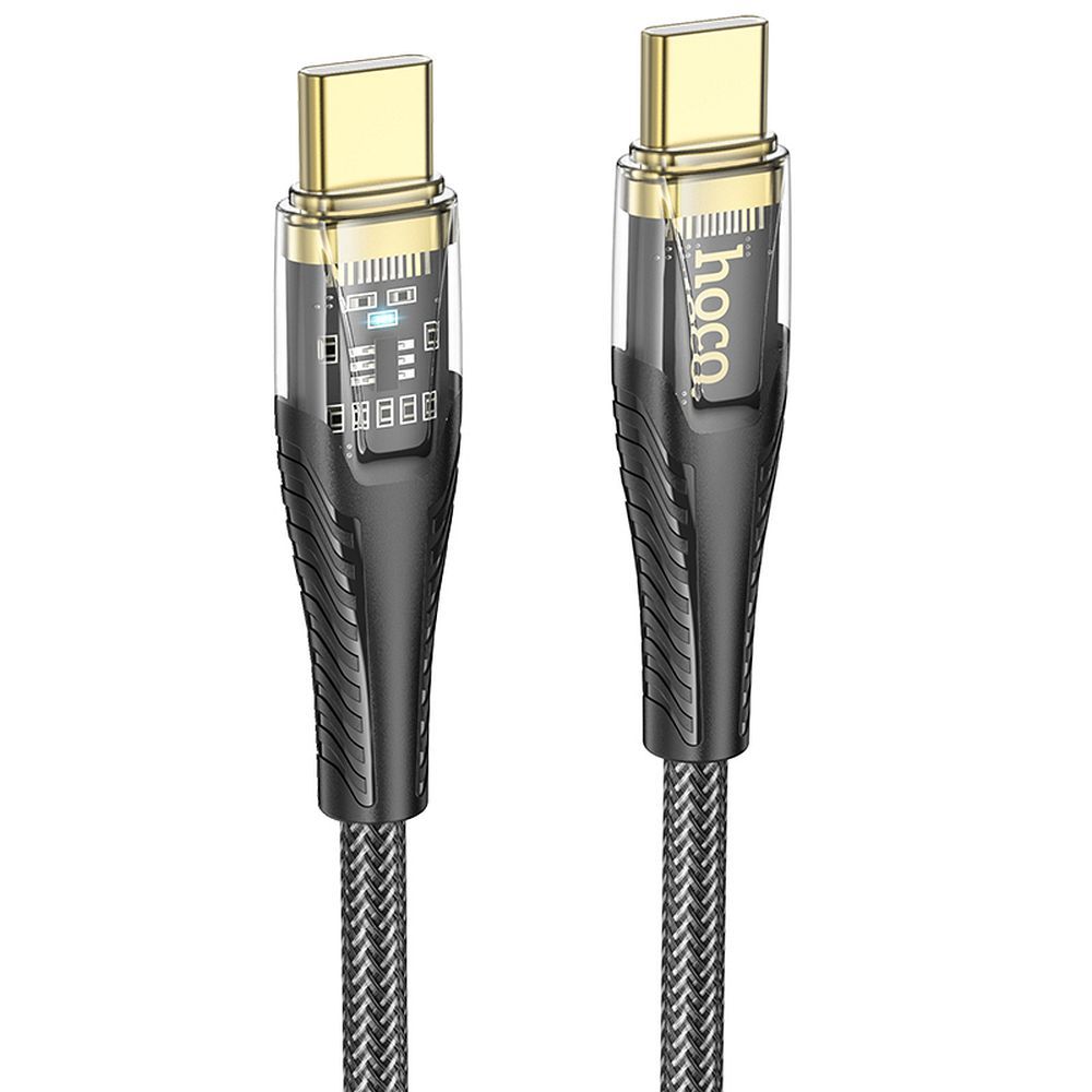 Daten- und Ladekabel USB-C - USB-C HOCO U121, 60W, 1.2m, Schwarz